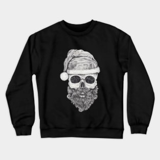 Santa claus skeleton. Crewneck Sweatshirt